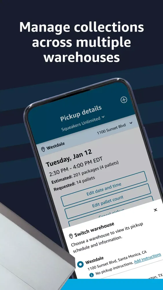 Captures d'écran de Amazon Shipping