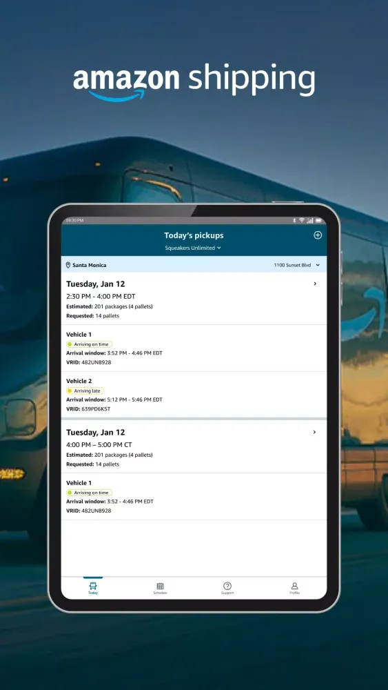 Captures d'écran de Amazon Shipping