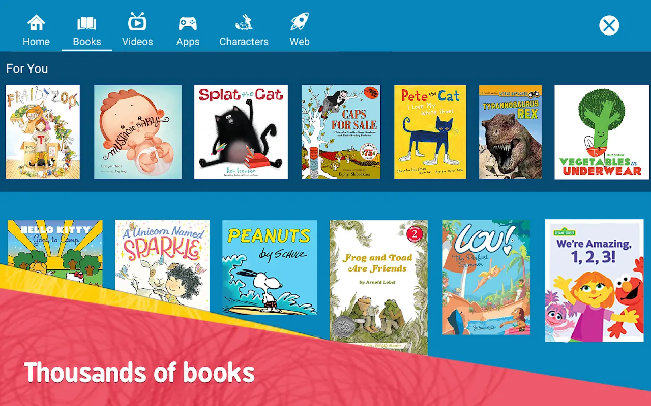 Capturas de tela do Amazon FreeTime