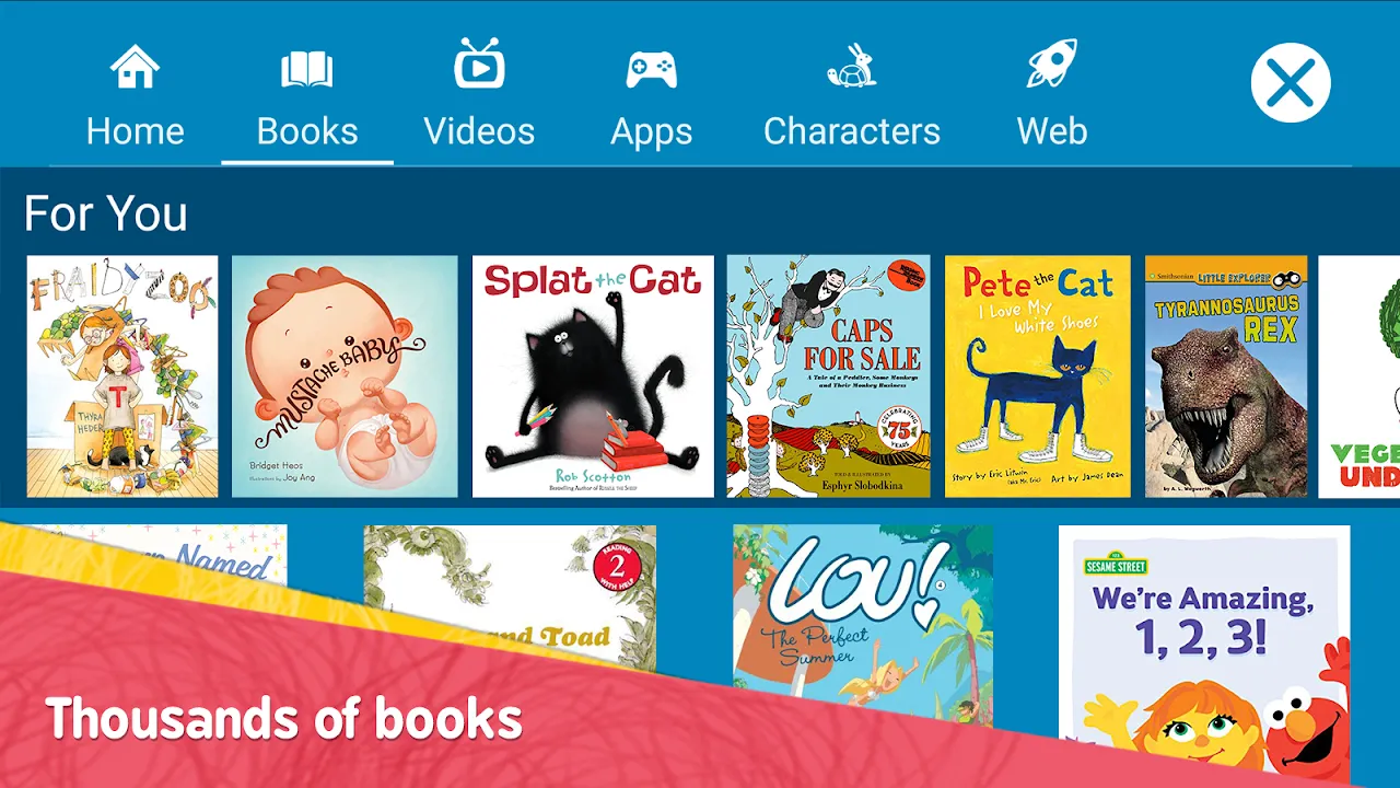Capturas de tela do Amazon FreeTime