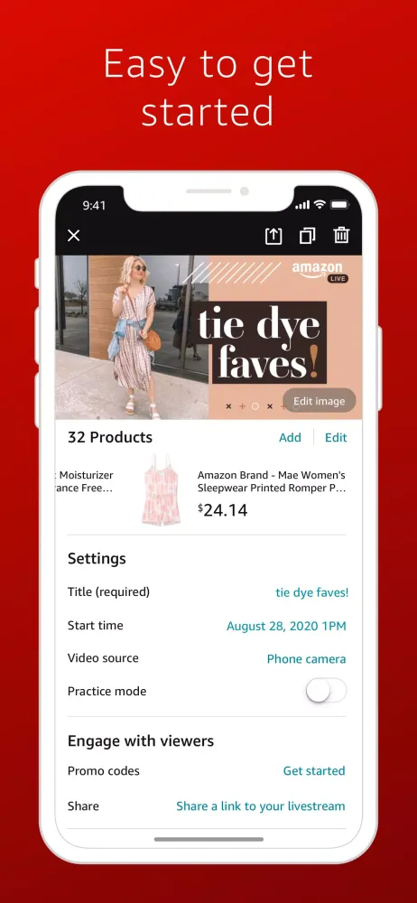 Amazon Live Creator App Screenshots