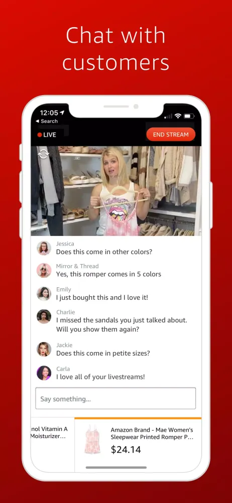 Amazon Live Creator App Screenshots