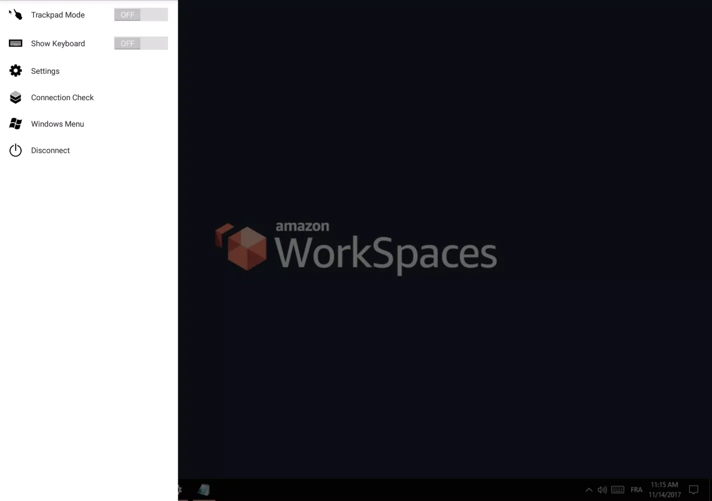 Скриншоты Amazon WorkSpaces