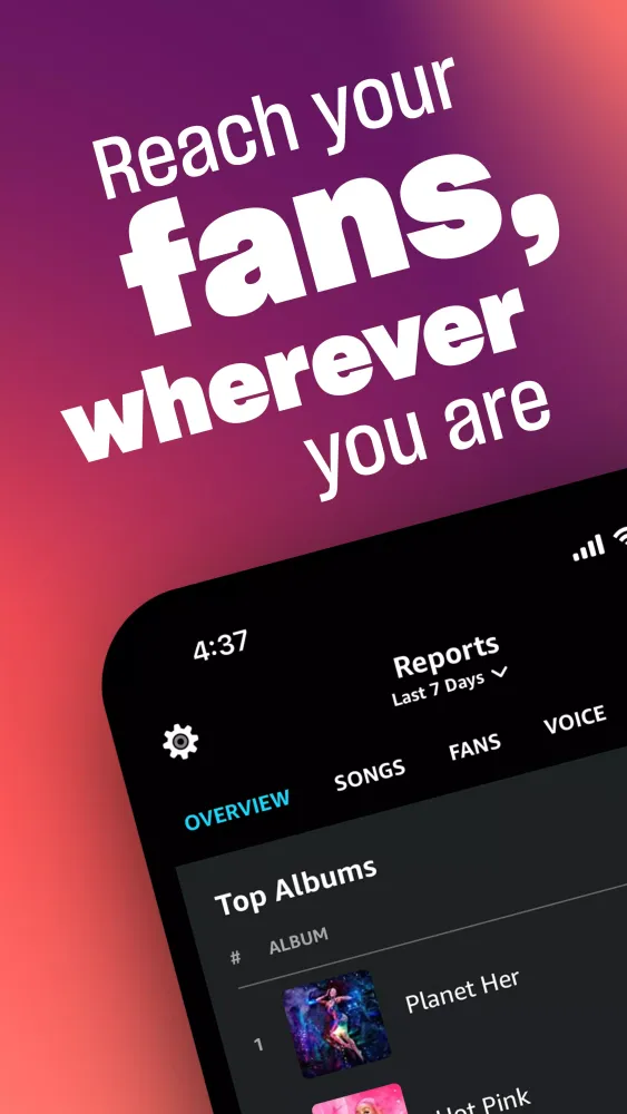 Amazon Music for Artists Screenshots