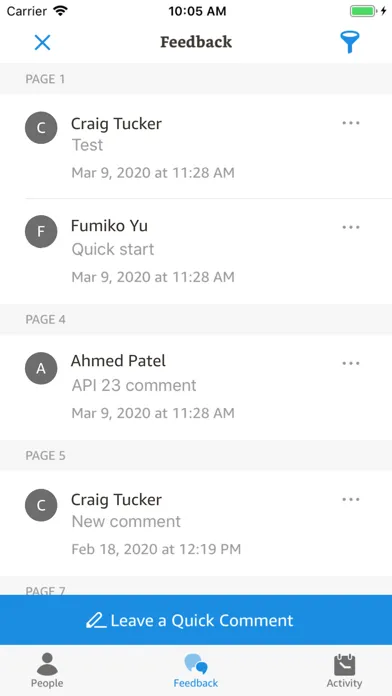 Screenshot di Amazon WorkDocs