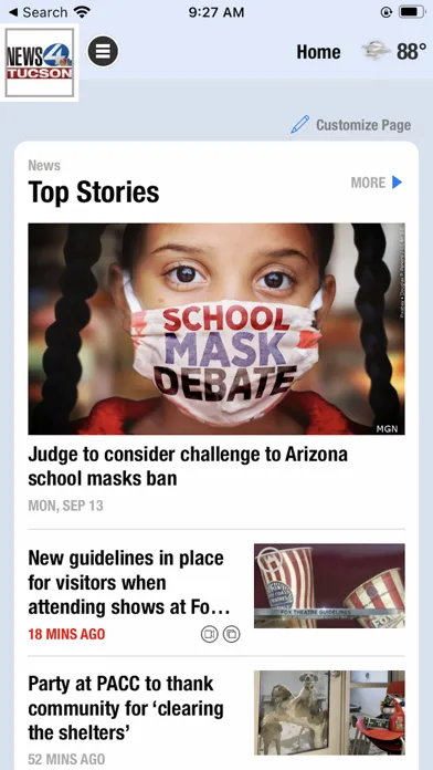 Ảnh chụp màn hình của News 4 Tucson