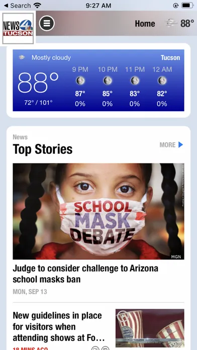 Ảnh chụp màn hình của News 4 Tucson
