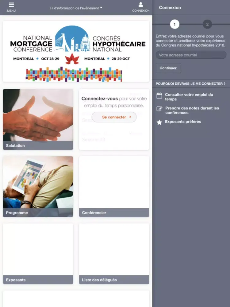 CongrèsPHC2018 iPad  سکرین شاٹس