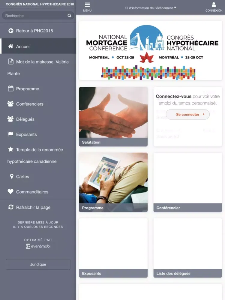 CongrèsPHC2018 iPad  سکرین شاٹس
