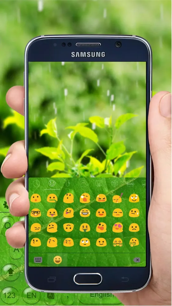 Green Keyboard Theme & Emoji स्क्रीनशॉट