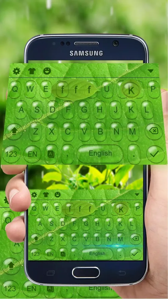 Green Keyboard Theme & Emoji स्क्रीनशॉट