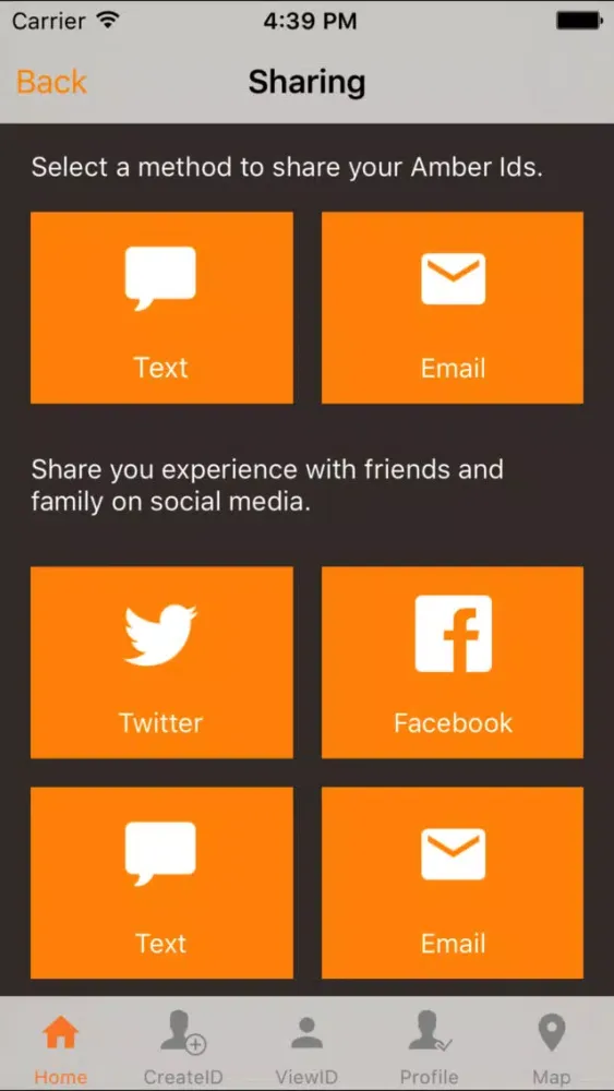 Amber ID Alert Screenshots