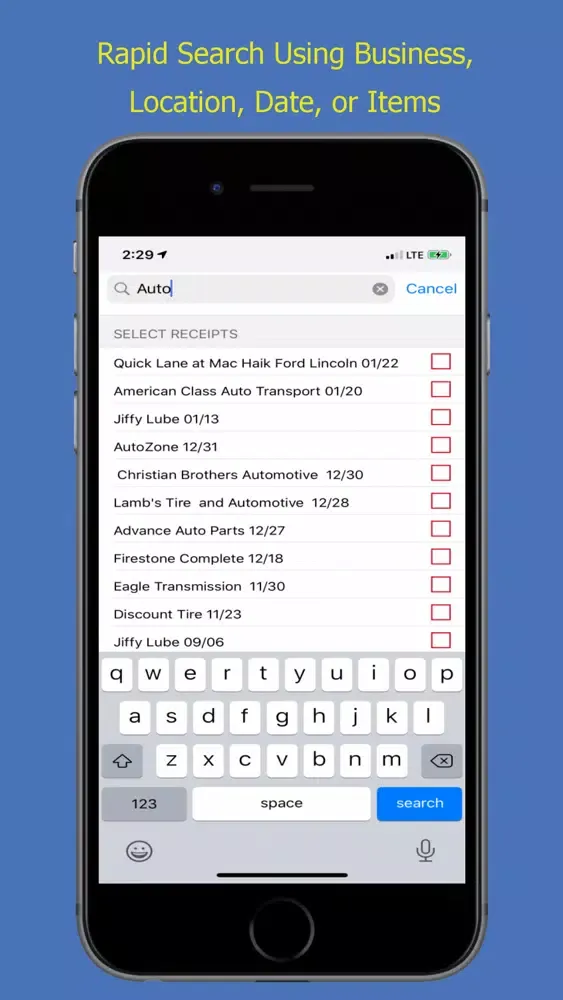 Shoebox Receipts স্ক্রিনশট