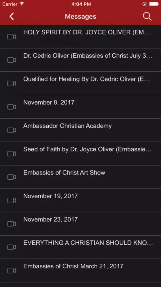 Tangkapan layar Embassies of Christ