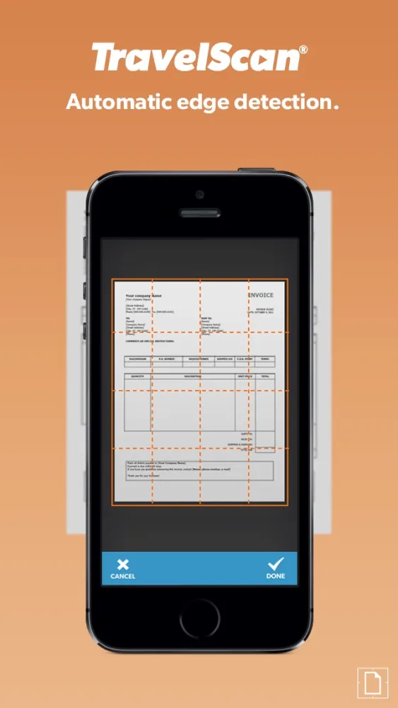 Ảnh chụp màn hình của Travelscan - Turn your iPhone into a pocket-sized PDF scanner
