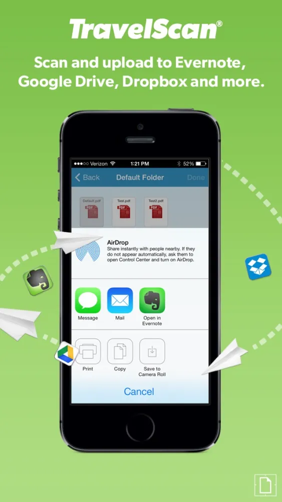 Ảnh chụp màn hình của Travelscan - Turn your iPhone into a pocket-sized PDF scanner