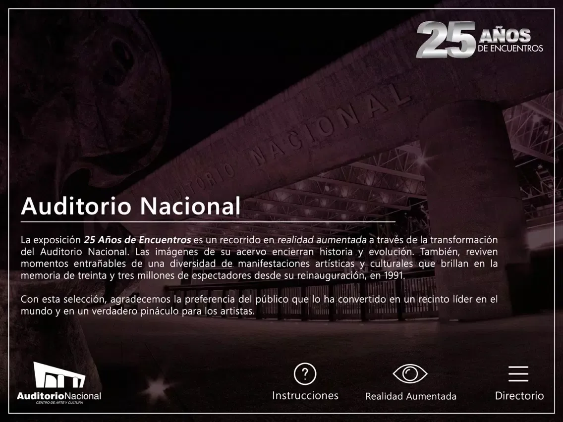 Auditorio Nacional 25 Años iPad 應用截圖