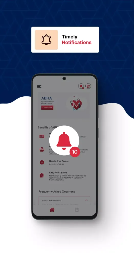 ABHA, Health Locker, PHR Screenshots