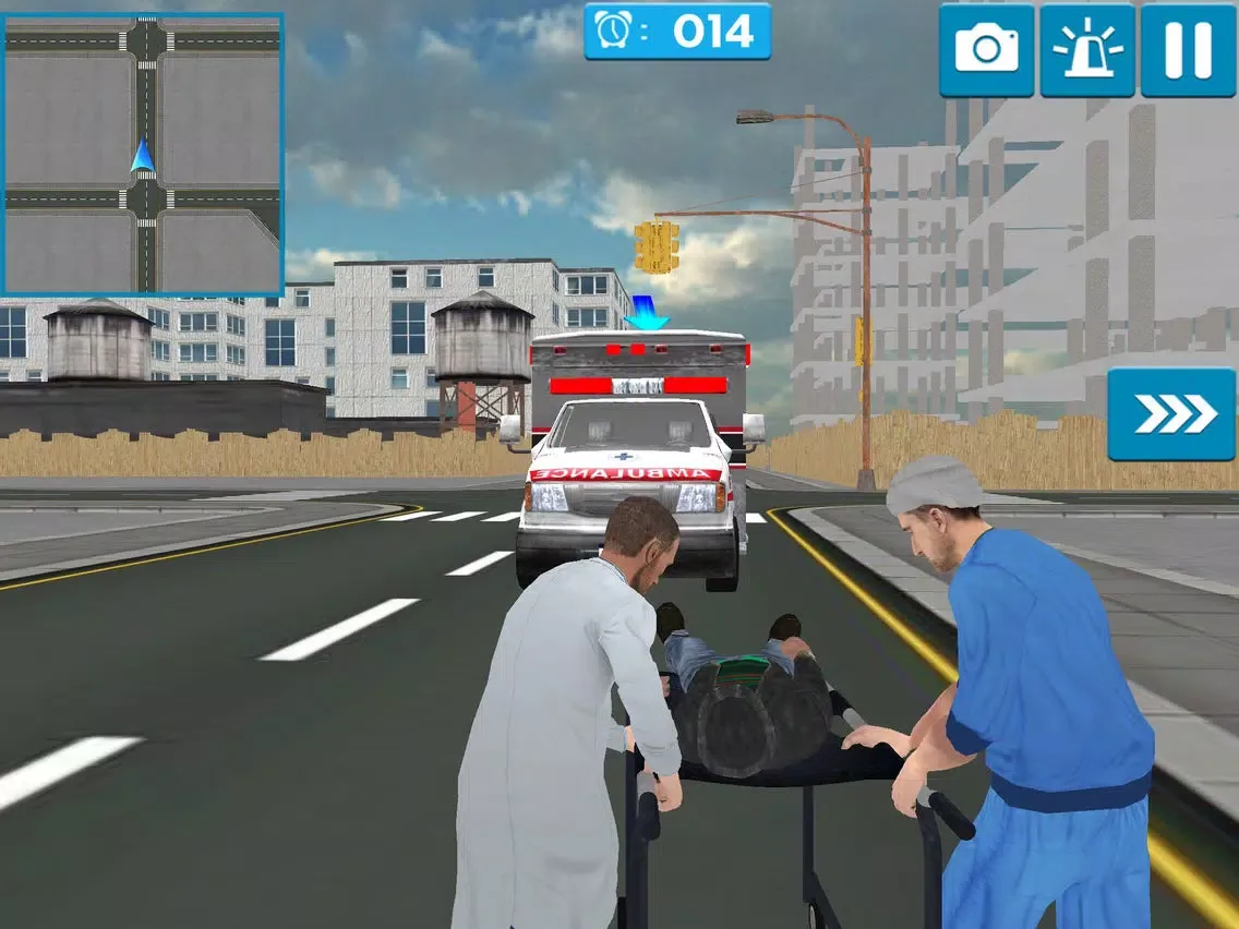 ภาพหน้าจอของ Ambulance Driver 3d Simulator Games iPad 