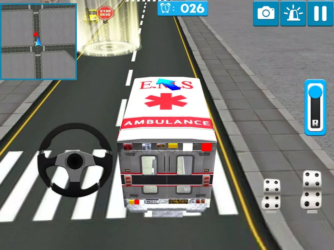 ภาพหน้าจอของ Ambulance Driver 3d Simulator Games iPad 