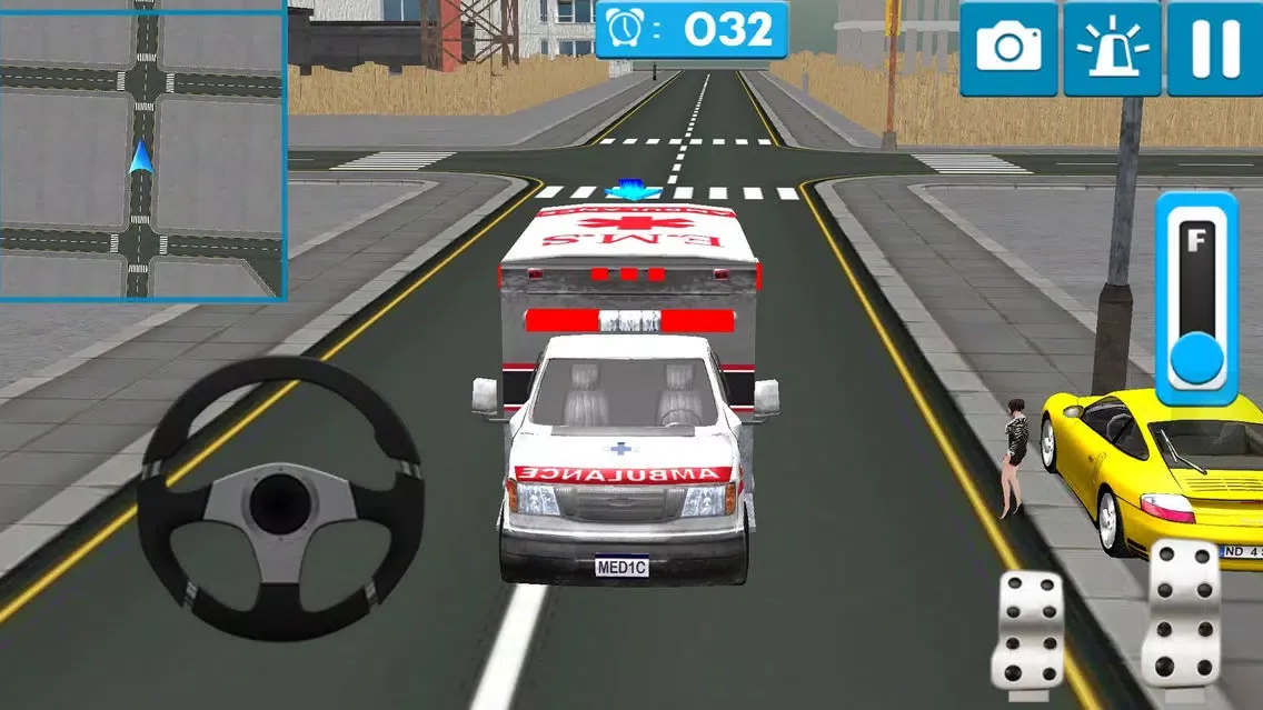 ภาพหน้าจอของ Ambulance Driver 3d Simulator Games