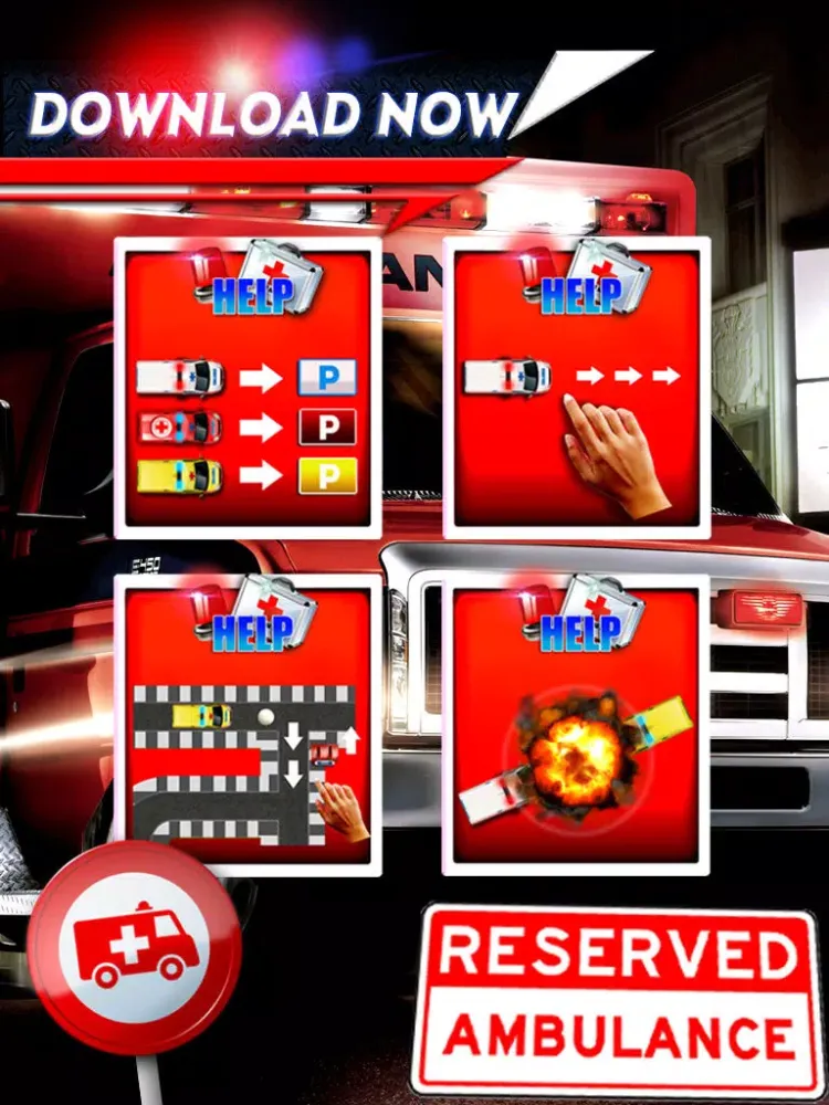 Zrzuty ekranu Ambulance Car Parking Free Game iPad 