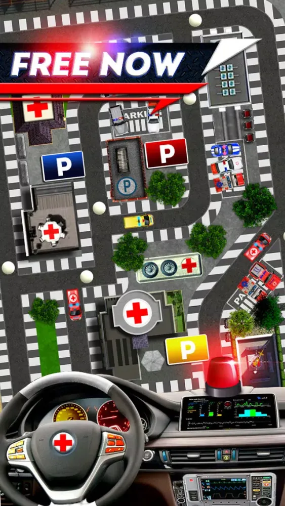 Zrzuty ekranu Ambulance Car Parking Free Game