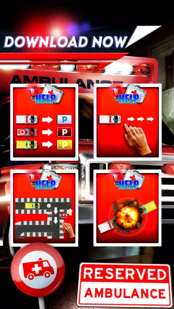 Zrzuty ekranu Ambulance Car Parking Free Game