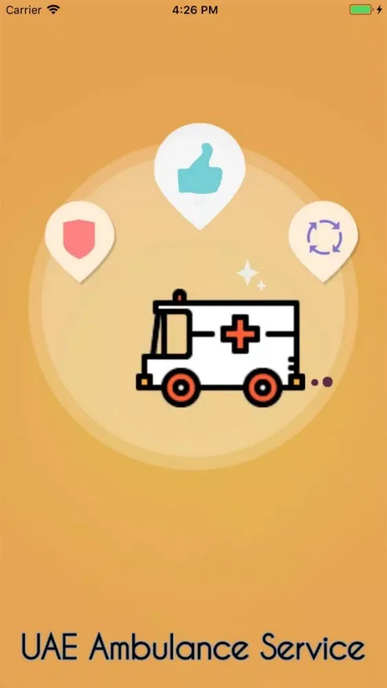 Tangkapan skrin UAE Ambulance Service