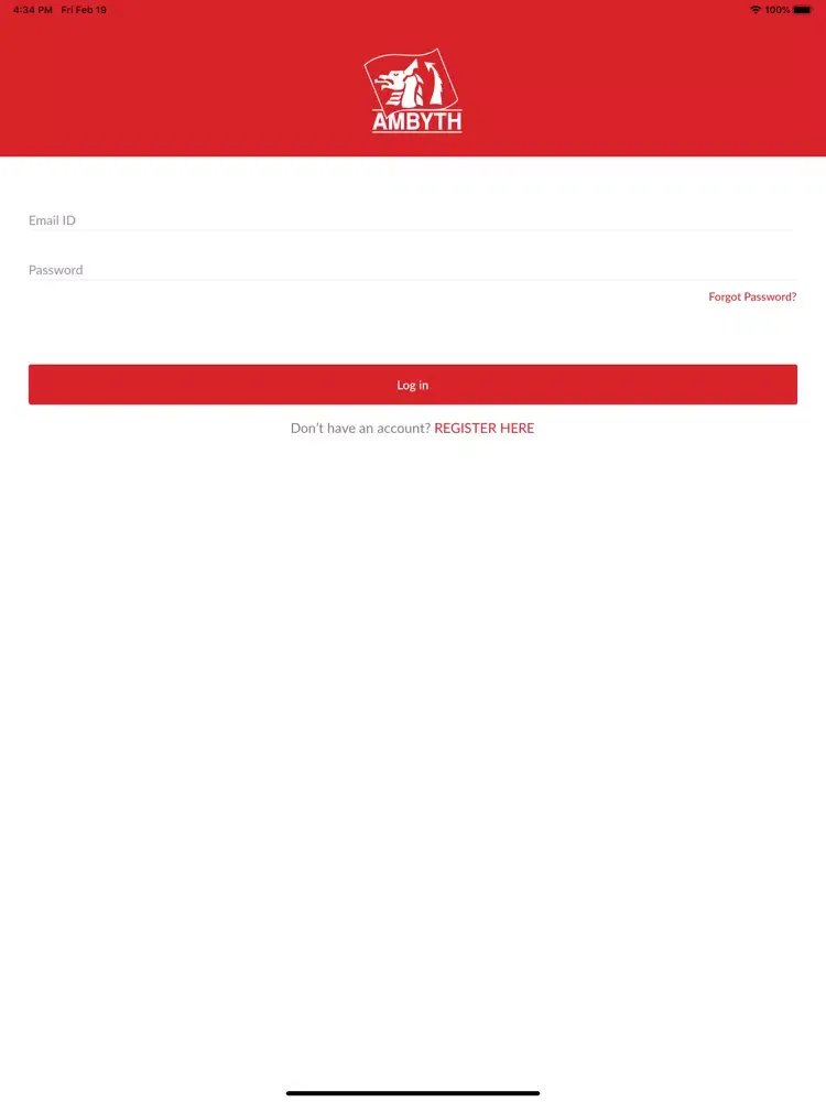 Ảnh chụp màn hình của Ambyth Express Business iPad 