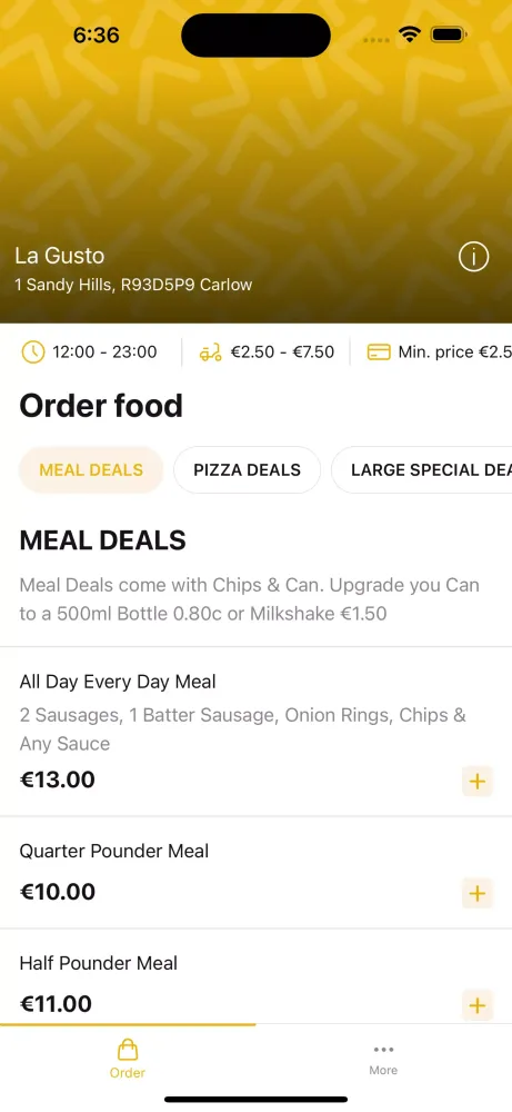 La Gusto Takeaway Screenshots