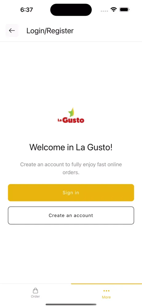 La Gusto Takeaway Screenshots