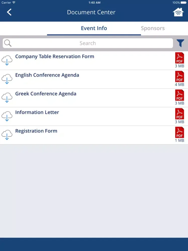 Zrzuty ekranu AmCham GR iPad 