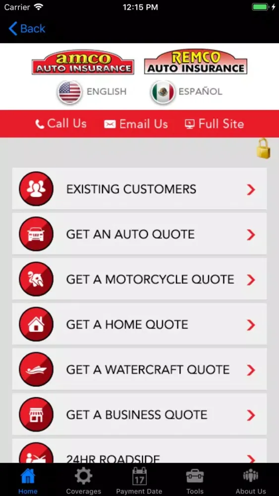 Amco سکرین شاٹس