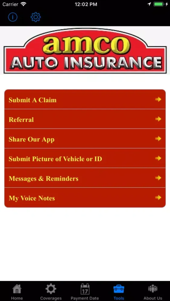 Amco سکرین شاٹس