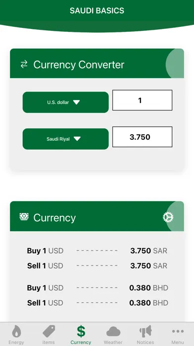 Zrzuty ekranu Saudi Basics