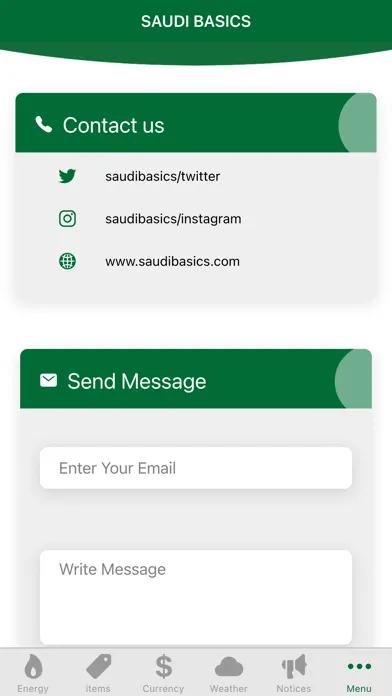 Zrzuty ekranu Saudi Basics
