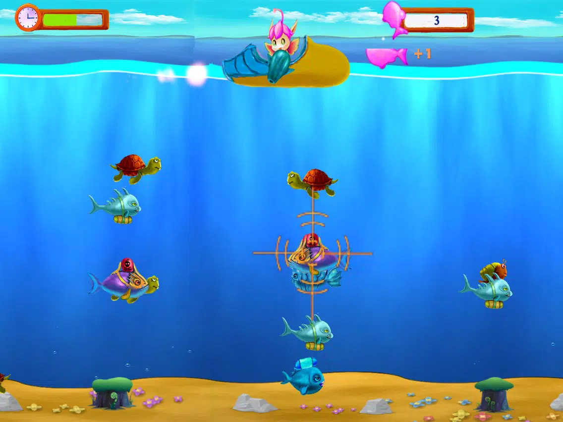 Capturas de tela do Crazy fish - Happy Aquarium deep-sea fishing paradise to eliminate cool running from the fish, won the king of glory, raid iPad 