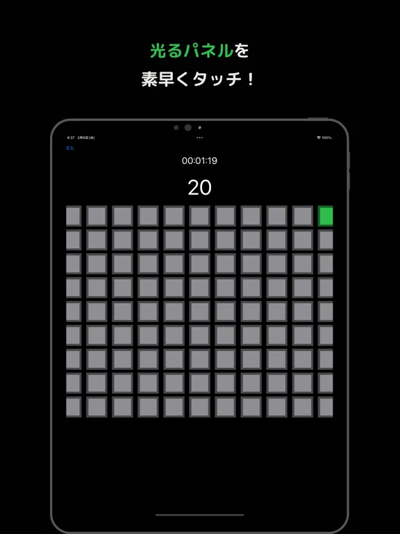 Capturas de tela do QuickPressPanel iPad