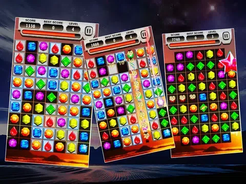 Capturas de tela do Jewels Star Adventure Pro iPad 