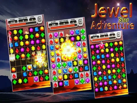 Capturas de tela do Jewels Star Adventure Pro iPad 