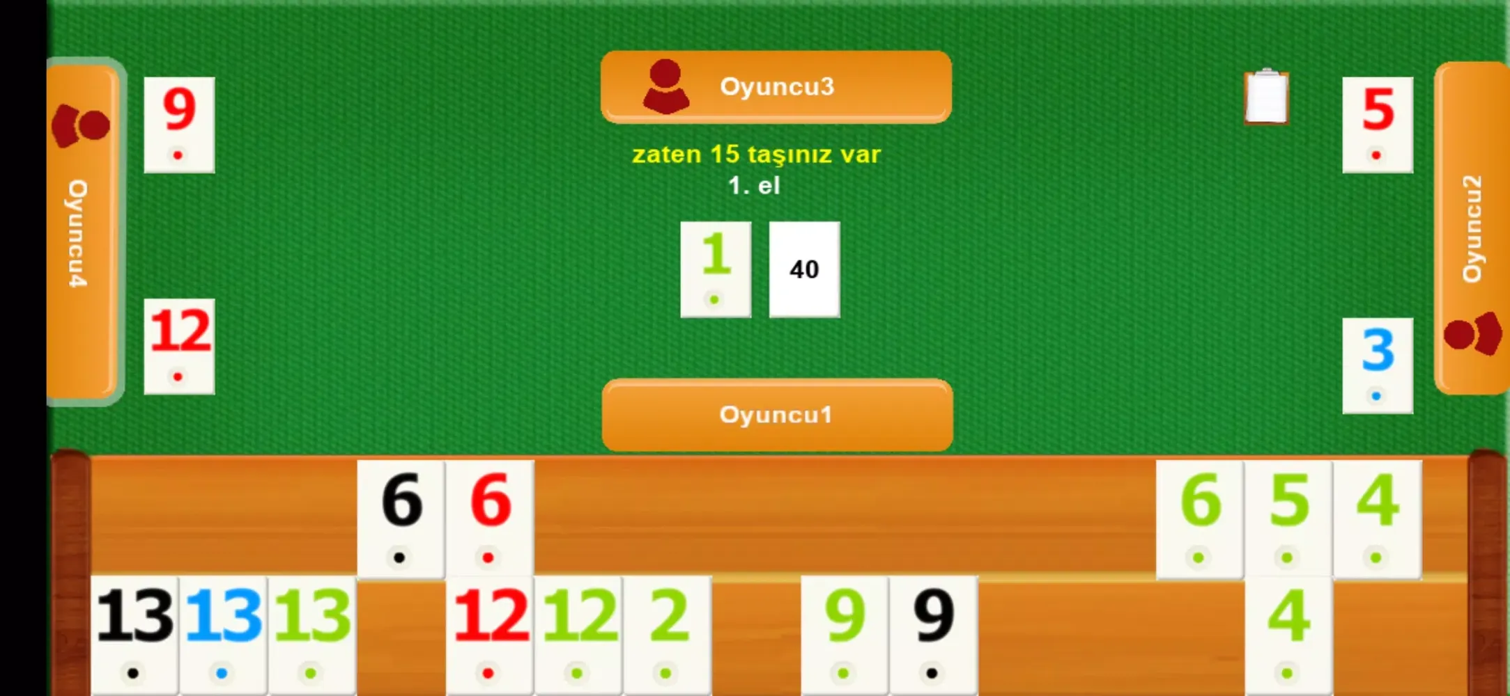Captures d'écran de İnternetsiz Okey
