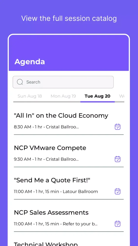 NTNX Events Screenshots