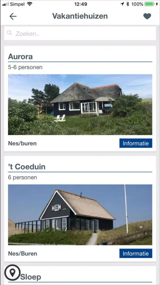 Скриншоты Ameland info