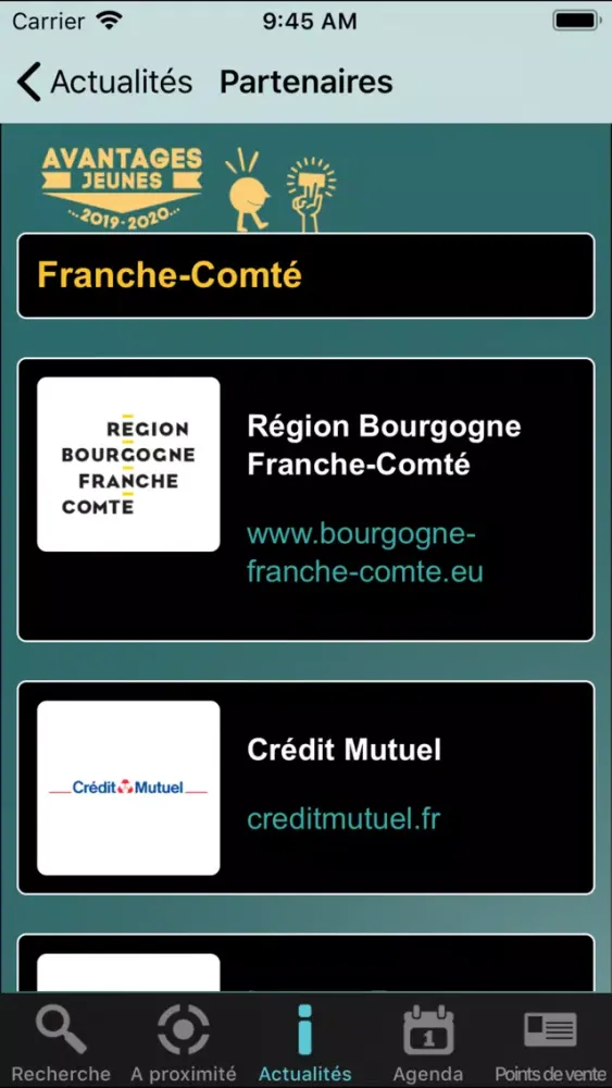 Carte Avantages Jeunes স্ক্রিনশট