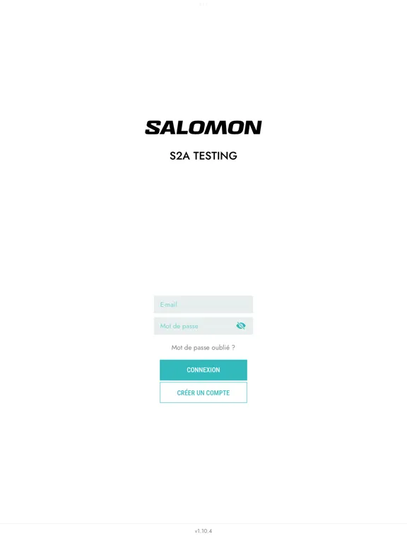 ภาพหน้าจอของ S2A Testing iPad 