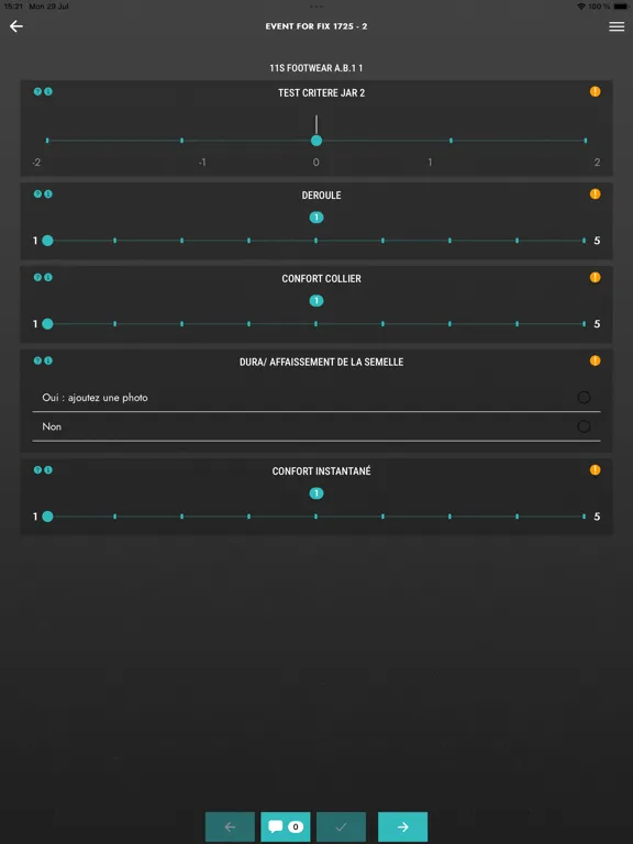 ภาพหน้าจอของ S2A Testing iPad 