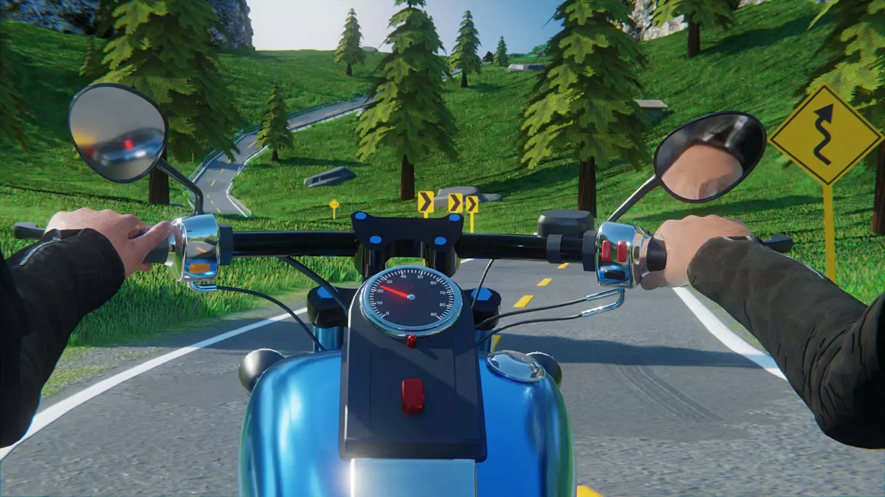 Motorcycle Long Road Trip Game Screenshots