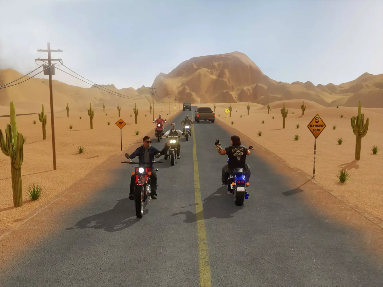Motorcycle Long Road Trip Game Screenshots