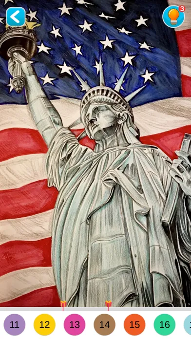 Capturas de tela do America Tattoo Color by Number